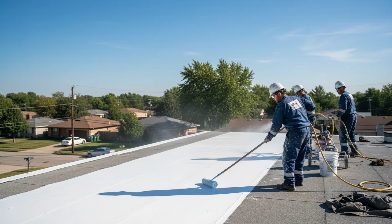 Commercial roof coating in Coffeeville, MS near me